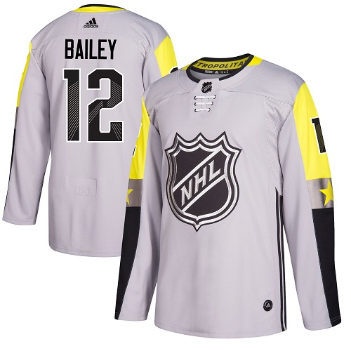 Adidas Men NEW York Islanders #12 Josh Bailey Gray 2018 All-Star NHL Jersey->new jersey devils->NHL Jersey